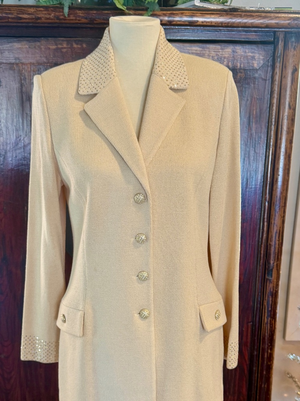 Elegant Cream St John’s Pants Suit